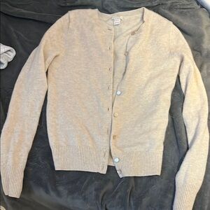 Beige Women's Cardigan Sweater